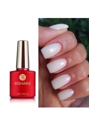 MSHARE Light Brown Nail Builder Liquid Gel In Bottle Nail Extension Quick Build Clear Led UV Gel 10ml