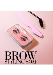 Eyebrow Gel Eyebrow Wax Waterproof Long Lasting 3D Wild Feathers Eyebrow Styling Soap Gel for Eyebrow Makeup Women Cosmetics TSLM1