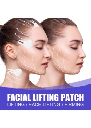 60pcs Thin Face Stickers Set Face Lifting Patches Chin Lifting Tape V Shape Face Line Lifting Wrinkle Sagging Tightening Skin Care Tool