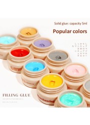 22 Colors Solid Nail Gel Polish Japan Canned Phototherapy Gel Color UV Gel Soak Nail Nail Stickers Nail Gel