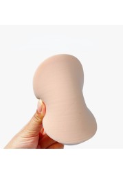 2pcs Soft Thick Face Clean Sponge Wood Fiber Face Wash Clean Sponge Makeup Beauty Accessory Cleansing Puff