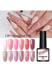 KOSKOE Gel Nail Polish Set 2/4/6pcs Hybrid Varnish Soak Off Gel UV LED Glitter Vernis Semi Permanent Nail Art Gel Polish Kit