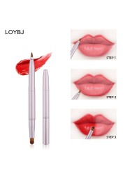 sainbj makeup brush portable lip contour concealer lip concealer makeup brush double end makeup brush for women