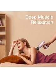 SANLEPUS LCD Display Muscle Massage Gun Portable Neck Muscle Massager Pain Therapy For Body Massage Relaxation Pain Relief