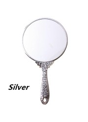 Princess mirror simple European beauty makeup portable handle mirror