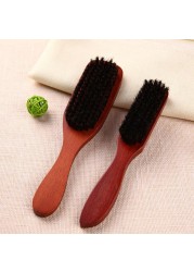 Men's and Women's Wooden Handle Hair Brush Solid Boar Bristle Combs for Beard and Hair Styling