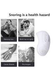 Electric Anti Snoring Device Nose Stopper Breathing Relieve Snoring Aid Anti Snoring for Men Women Better Sleep