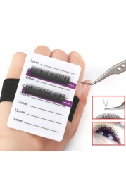 2 in 1 Acrylic False Eyelashes Plate Holder Pad Lashes Holder Extension Tool Extension False Eyelash Hand Belt Pallet Holder