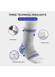 1PC Ankle Brace Sports Compression Sleeve Strap Support Elastic Weave Bandage Foot Protective Gear Gym Fitness