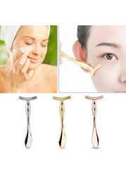 Alloy Face Lift Bar Roller Slimming Facial Massager Stick Facial Beauty Skin Care Dark Circle Puffiness Massage Stick