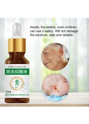 20ml Ear Acute Otitis Drops For Ear Ear Inflammation Deaf Health Care Chinese Herbal Medicine Ear Liquid