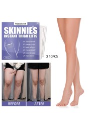 10pcs Invisible Leg Lift Stickers Latex Free Thigh Shaping Lift Slimming Tape Thigh Lift Firming Anti Cellulite Patches