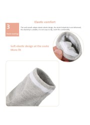 Colorful Cotton Socks Peds Anti-cracking Liner Heel Socks Soft Elastic Silicone Moisturizing Foot Skin Care Heel Foot Protection