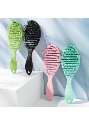 Wet Pro Flex Dry Brush, Curved Comb, Massage Form Thin Comb, Ribs Curling Comb, Can be used on wet hair for easy detangling