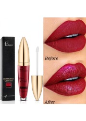 18 Color Matte To Glitter Shimmer Liquid Lipstick Shiny Diamond Lip Gloss Waterproof Long Lasting Pearl Lipgloss Women Lips Makeup