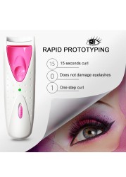 Electric Heated Eye Lashes Roller With Eyelash Card Long Lasting Eye Lash Perm Eyelashes Clip Makeup Eye Lashes Curler Tool