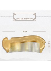 Ivory comb female household durable anti-hair loss massage comb mini portable gift box fish comb anti-static