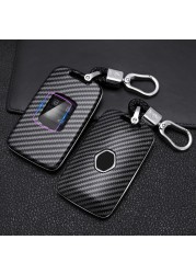 Carbon Fiber Remote Car Key Case For Renault Megane Koleos kadager Talisman Espace captour Clio Fob 2016-2020 car key cover