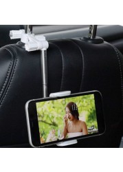 360 Degree Car Rearview Mirror Mount Phone Holder for iPhone 12 GPS Seat Smartphone Car Phone Holder Adjustable Support Stand