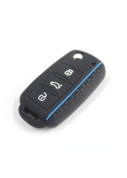 3 Buttons Silicone Car Key Cover Case For VW Golf 4 5 6 7 Bora Jetta Polo MK4 MK6 Bora Passat B5 B6 Superb Tiguan Beetle