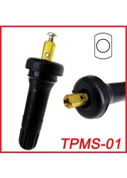 4pcs TPMS Tire Pressure Sensor Valve Metal Rubber Valves All Cars for Mercedes Audi Land Rover Volkswagen Patrol Buick Ford