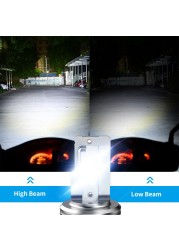 Bevinsee BA20D LED Motorcycle Headlight H4 Led Moto Bulbs 12V 3000LM 36W 6000K White High Low Beam Motorcycle Headlamp