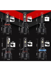 BraveWay H4 LED سيارة مصابيح كهربائية H4 H7 H8 H3 H11 H1 9005 9006 HB3 HB4 الصمام العلوي ل مصباح سيارة توربو لمبات ل السيارات 12V في CANBUS