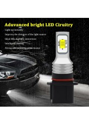 BMTxms - LED Car Fog Light, Daytime Running Light, Canbus, No Fault, P13W PSX26W, For Toyota Highlander (2011-2015)