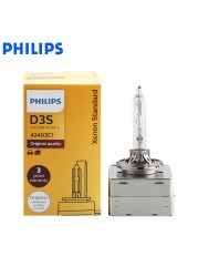 Philips HID D1S D2S D2R D3S D4S D5S 35W Xenon Standard 4200K Bright White Light Original Car Headlight ECE 100% Authentic, 1X