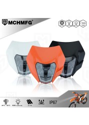 MCHMFG Motorcycle New LED Headlight Headlamp for KTM LDE for KTM EXC EXCF SX SXF XC XCF XCW XCFW 125 150 250 300 350 450 530