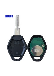 High Quality 3 Button Remote Key Fit For BMW E38 E39 E46 EWS System 433MHz 315MHz With PCF7935AA ID44 Chip Uncut Blade