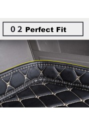 SJ 6 Colors Waterproof Car Trunk Mat Boot Tray Liner Rear Cargo Pad Fit For Citroen C-Elysee C5 C4 Picasso (2008-2018 Year)