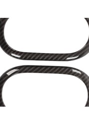 Interior Door Handle Trim Inside Door Handle Bezel Carbon Fiber Style Replacement For Smart Fortwo C453 A453 W453 Facelift