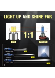 New 3D 360 H11 h8 LED Headlight Bulbs 12V 24V 120W 30000LM Diode LED Bulbs h1 H7 9005 9006 H4 for Cars High Beam Dipped Beam