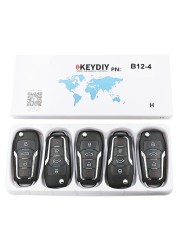 KEYDIY B سلسلة B12-4 4 زر العالمي KD التحكم عن بعد ل KD200 KD900 KD900 + URG200 KD-X2 صغيرة KD لفورد