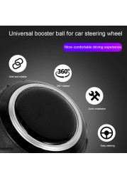 Steering Wheel Rotor Knob Universal Power Knob w/3 different length bolts for Cars Trucks Tractors Mowers Forklifts Black