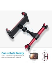 Car back seat mobile phone ipad bracket car headrest bracket rear row lazy telescopic bracket for 4-11 inch mobile phone