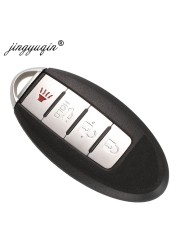 jingyuqin 3/4BTN Car Remote Key Shell For Nissan Cube Juke Versa Note X-trail Qashqai Sunny Juke Altima Tiida Murano Old Maxima