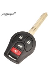 jingyuqin 2 3 2 1 3 1 1 Remote Key Shell Case For Nissan Sylphy Cube Juke Rogue Micra Qashqai Altima Maxima Sentra Versa