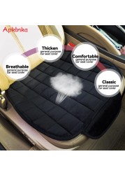 Car Seat Cover Front Rear Flocking Cloth Cushion Non Slide Winter Auto Protector Mat Cushion Keep Warm Universal Fit Truck Suv Van