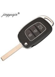 jingyuqin Horizontal Flip Remote Car Key Shell For Hyundai Solaris Creta Ix25 Kona Tucson Sonata I40 Elantra Ix35 I20 Ix45 2019