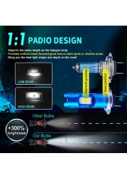 التوصيل والتشغيل 8 واط 850lm H7 LED دراجة نارية المصباح سكوتر دراجة نارية كشافات ضوء لمبة الملحقات 6000 كيلو الأبيض 12 فولت