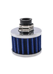 Easy Install Ventilation Car Scooter 12mm Stable Connection Universal Aluminum Alloy Small Mushroom Head Air Intake Filter