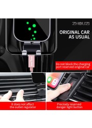 Car Mobile Phone Holder GPS Holder Gravity Navigation Bracket Accessories For Jeep Commander 2018 2019 2020 Air Vent Outlet Clip