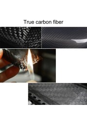 Car Center Console Wrap Kit Sticker Panel Matte Carbon Fiber Black For Tesla Model 3