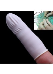 Disposable Latex Rubber Finger Gloves Finger Protectors for Watch Repair 100pcs New