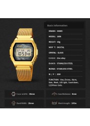 SKMEI Digital Movement Male Wristwatch Countdown Calendar Alarm LED Display Men Electronic Watch Relojes para hombre Montre