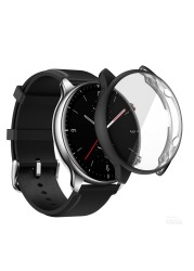 حافظة لهاتف Amazfit Gtr2 حافظة حماية كاملة من السيليكون الناعم حافظة لهاتف شاومي Huami Amazfit Gtr2 ملحقات ساعة