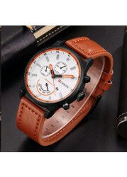 CURREN 8217 Fashion Quartz Men's Watches Luxury Leather Strap Waterproof Casual Men's Watch Sport Men's Watch