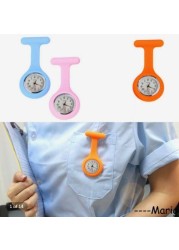 Electronics Pocket Watches Silicone Nurse Watch Brooch Pins Unisex Watches Clock Free Battery